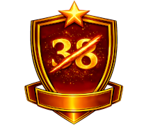 3 and 8 badge